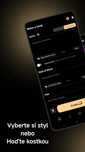 Hudební AI: Generátor písní screenshot
