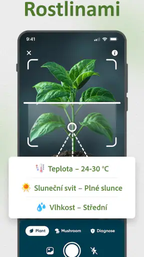 Identifikace Rostlin Česky screenshot