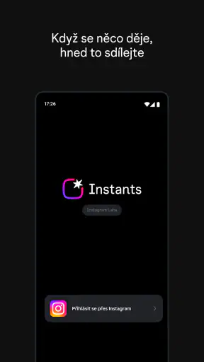 Instants, aplikace Instagramu screenshot
