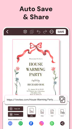 Invitation Maker, Card Design screenshot