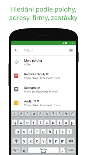 Jízdní řády screenshot