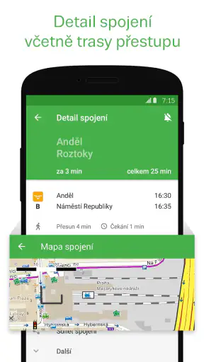 Jízdní řády screenshot