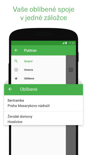 Jízdní řády screenshot