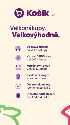 Košík.cz screenshot