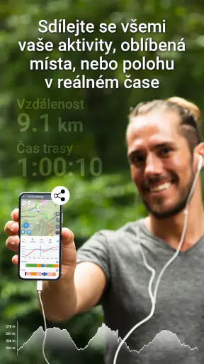 Locus Map outdoorová navigace screenshot