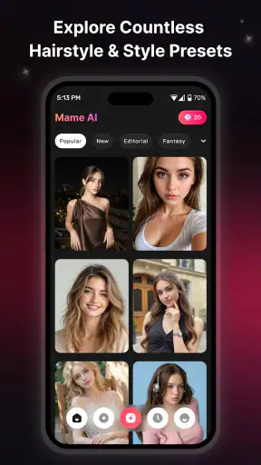 MANE: AI Hairstyle Pro screenshot