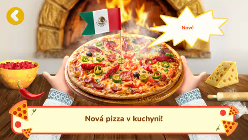 Máša a Medvěd: Pizza hra screenshot