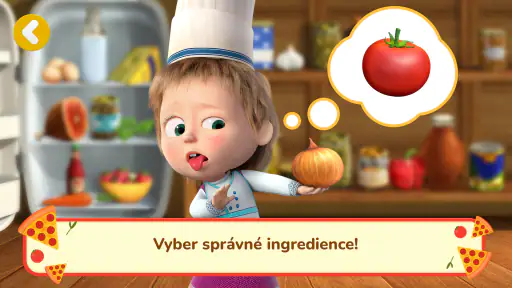 Máša a Medvěd: Pizza hra screenshot