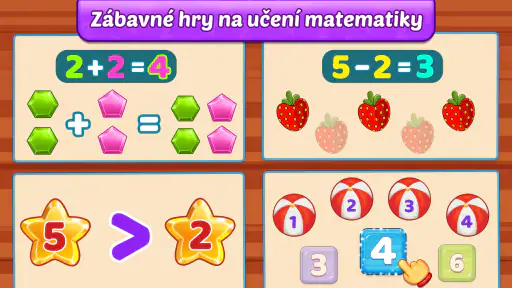 Matematické hry pro děti česky screenshot
