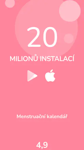 Menstruační kalendář screenshot