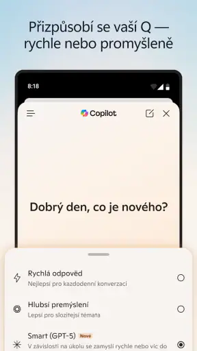 Microsoft Edge: AI prohlížeč screenshot