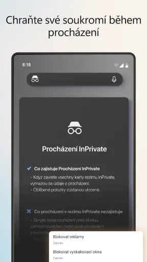 Microsoft Edge: AI prohlížeč screenshot