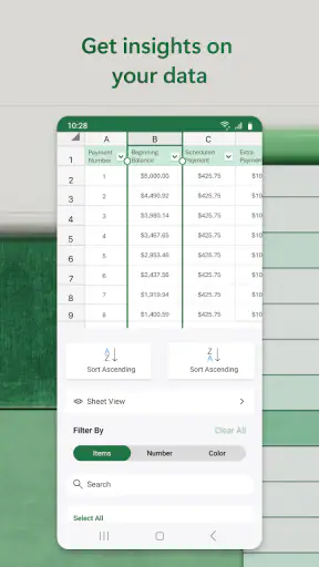 Microsoft Excel: Spreadsheets screenshot