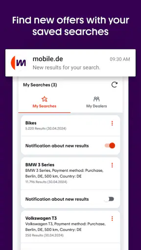 mobile.de - car market screenshot