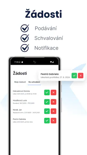 Moje docházka GIRITON screenshot