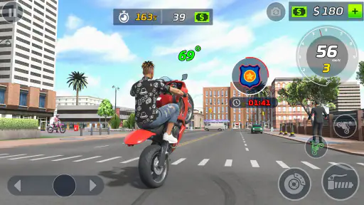 moto kaskadérská hra na kole screenshot
