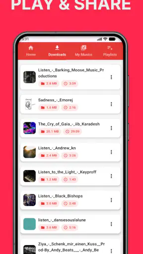 Mp3 Music Downloader app screenshot