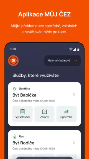 MŮJ ČEZ screenshot