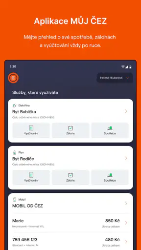 MŮJ ČEZ screenshot