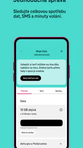 Můj T-Mobile screenshot