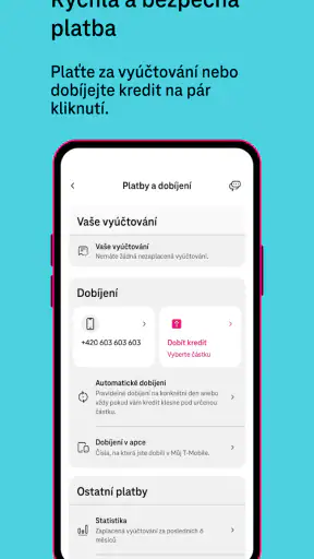 Můj T-Mobile screenshot