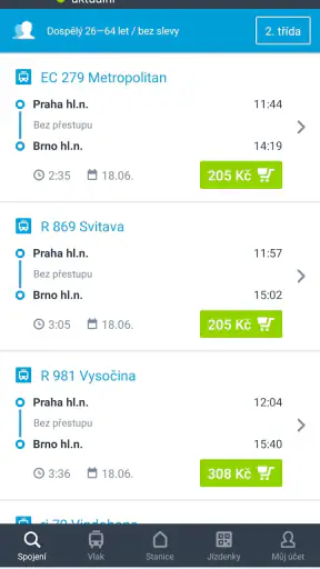 Můj vlak screenshot