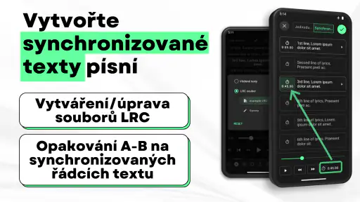 Musicolet Hudební přehrávač screenshot