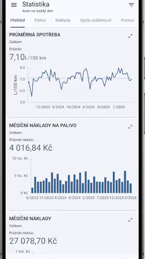 My Car - Sledování spotřeby screenshot