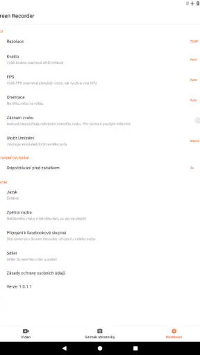 Nahravani Obrazovky: XRecorder screenshot