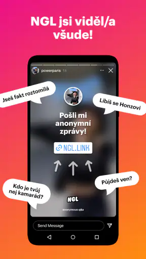 NGL - anonymní q&a screenshot