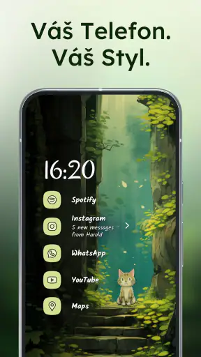 Niagara Launcher Úvodní plocha screenshot