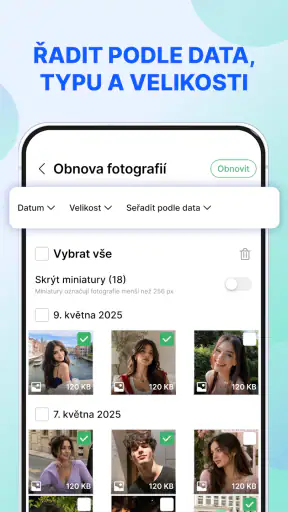 Obnova Fotek A Souborů screenshot