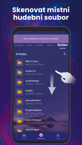 Offline hudební přehrávač screenshot