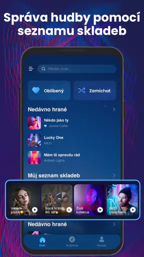 Offline hudební přehrávač screenshot