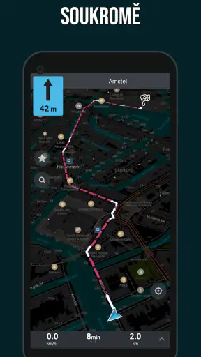 Organic Maps・mapy offline, GPS screenshot