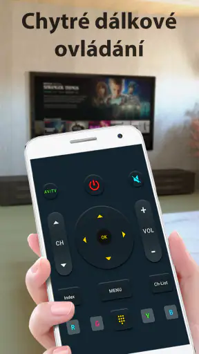 Ovladač na televizi screenshot