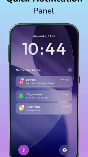 Ovládací centrum iOS – Panel screenshot