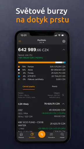 Patria Finance screenshot