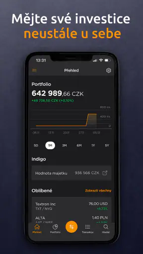 Patria Finance screenshot