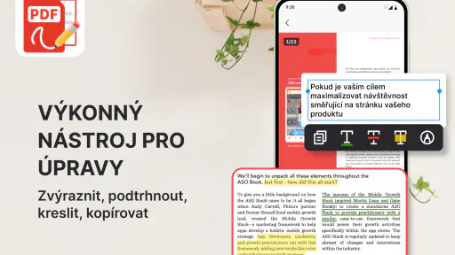 PDF čtečka a prohlížeč PDF screenshot