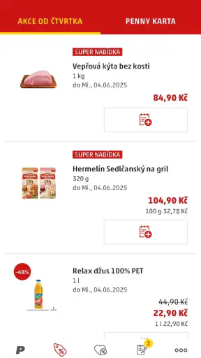 PENNY Česká republika screenshot
