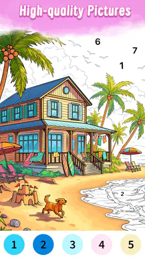 Pixie Color: Paint by Number screenshot