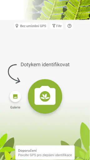 PlantNet určování rostlin screenshot