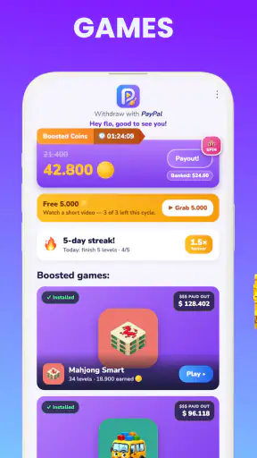 Playout: Earn Money screenshot