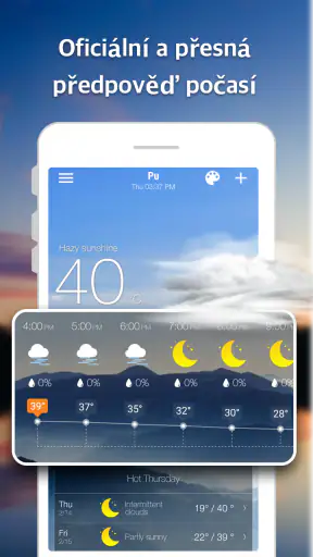 Počasí a Radar a Widgety screenshot