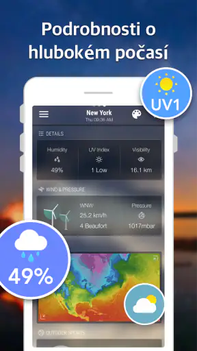 Počasí a Radar a Widgety screenshot