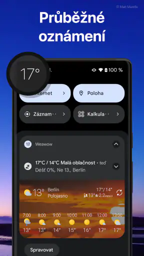 Počasí a widget - Weawow screenshot