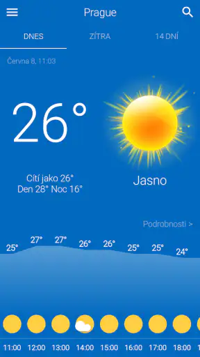 Počasí České screenshot
