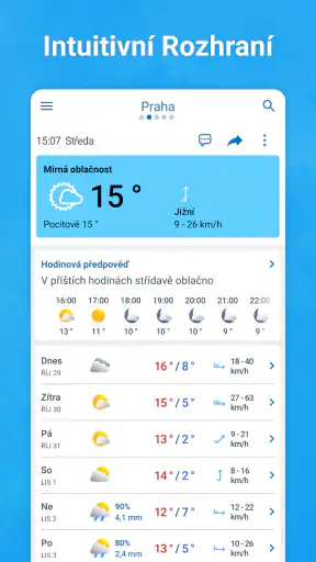 Počasí & Radar - Meteored screenshot
