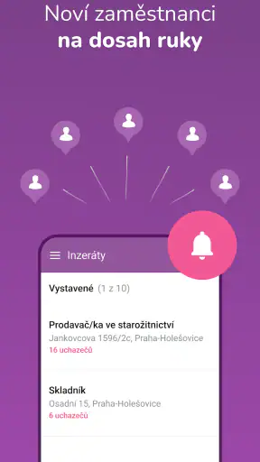 Práce za rohem pro firmy screenshot